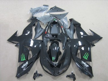 ZX10R 2006-2007 - Schwarz Grün Monster Ninja