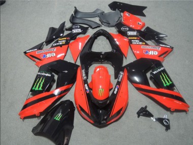 ZX10R 2006-2007 - Schwarz Rote Touch4 Monster