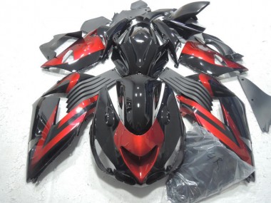 ZX14R ZZR 1400 2006-2011 - Schwarz Rot