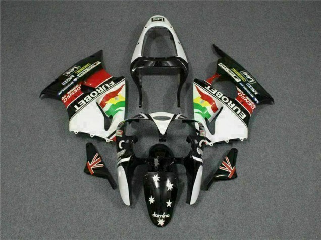 ZX6R 2000-2002 - Schwarz Weißer Eurobet