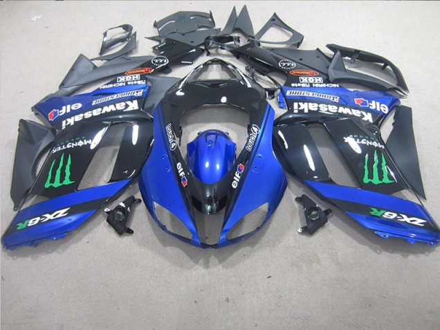 ZX6R 2007-2008 - Schwarz Blaus Monster